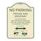 Signmission No Parking Private and Active Driveway Do Not Block Unauthorized Vehicles Will Be Cit, TG-1824-23801 A-DES-TG-1824-23801 - alternate 1